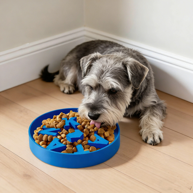 Personalized Name 3D Printed Slow Feeder Pet Bowl | KKPet440