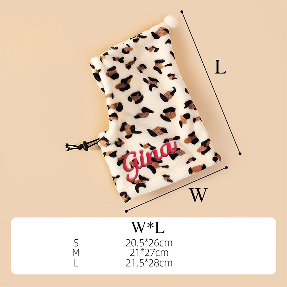 Personalized Embroidered Name Pet Plush Hat | KKPet350