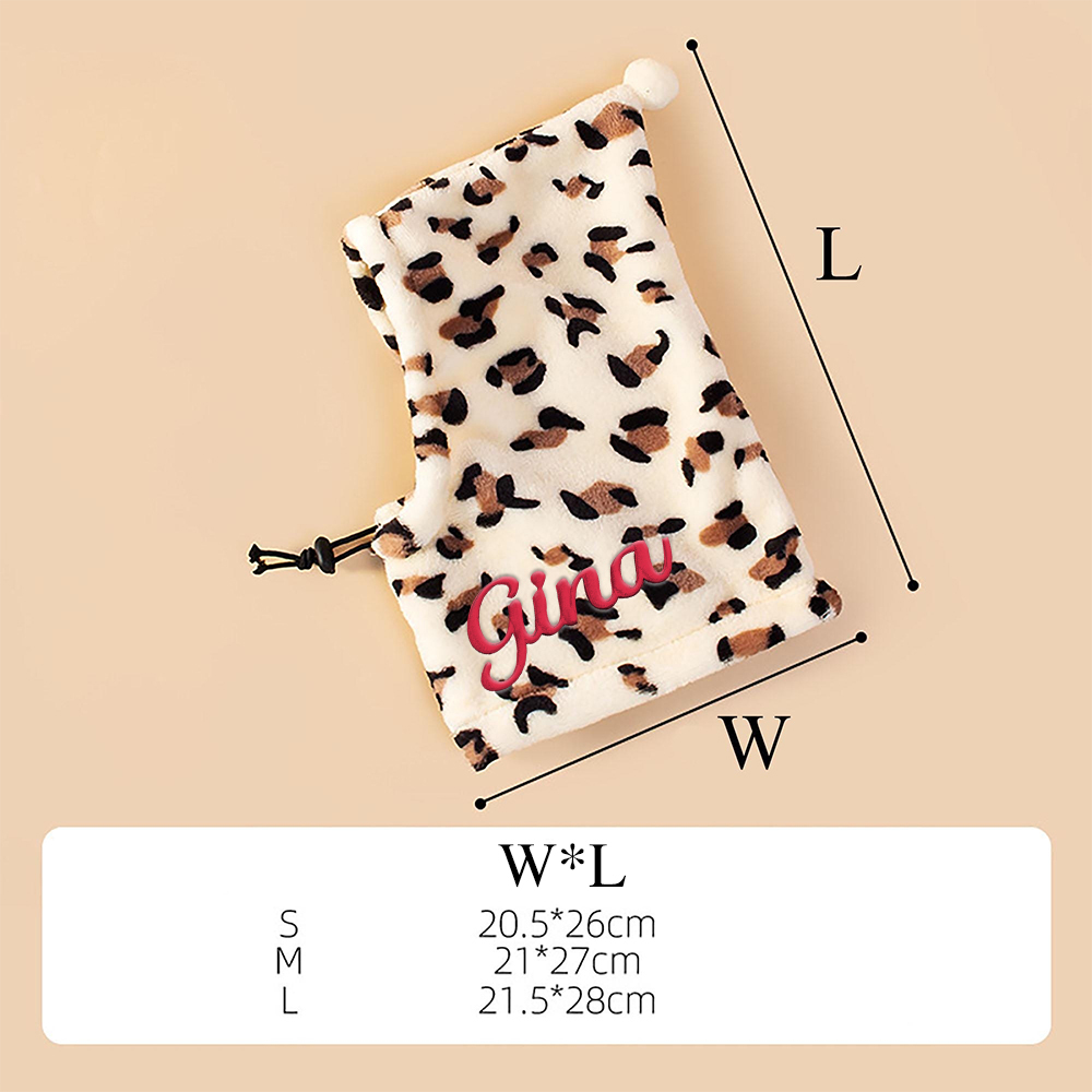 Personalized Embroidered Name Pet Plush Hat | KKPet350