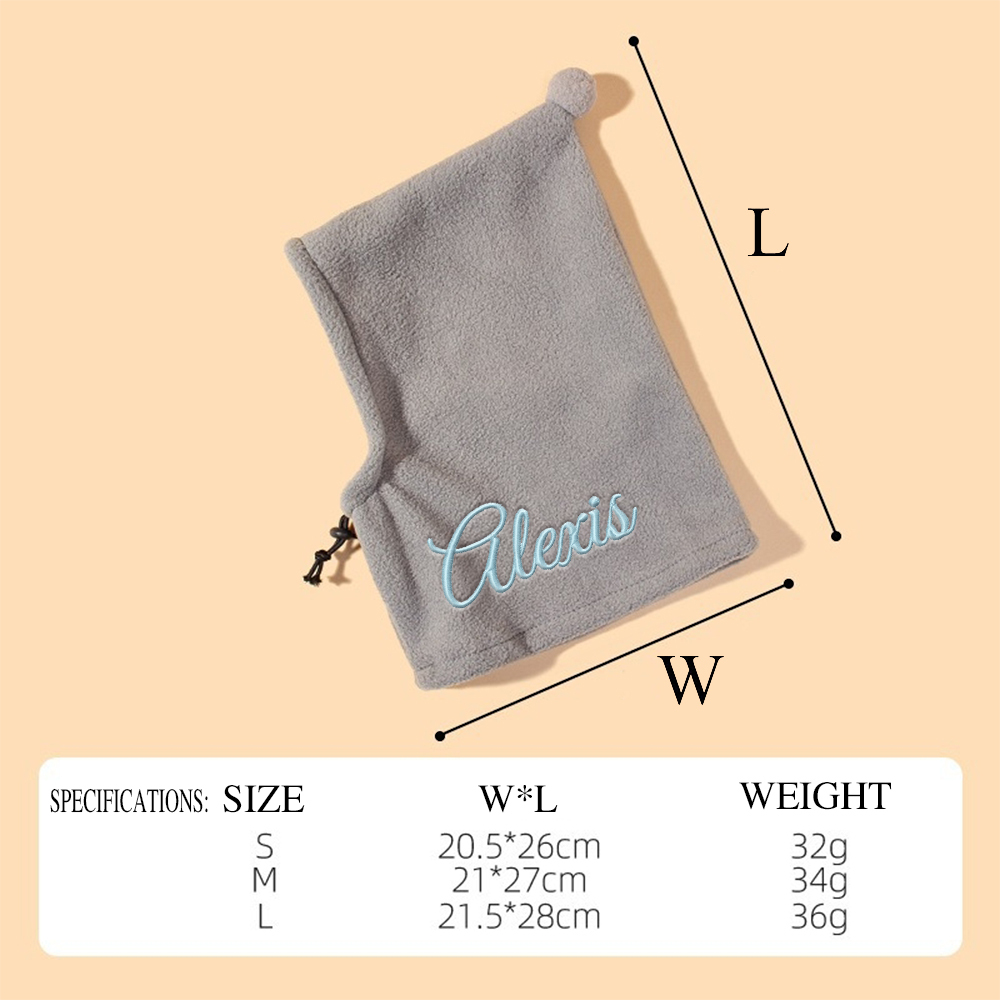 Personalized Embroidered Name Pet Plush Hat | KKPet350