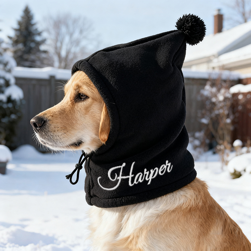 Personalized Embroidered Name Pet Plush Hat | KKPet350