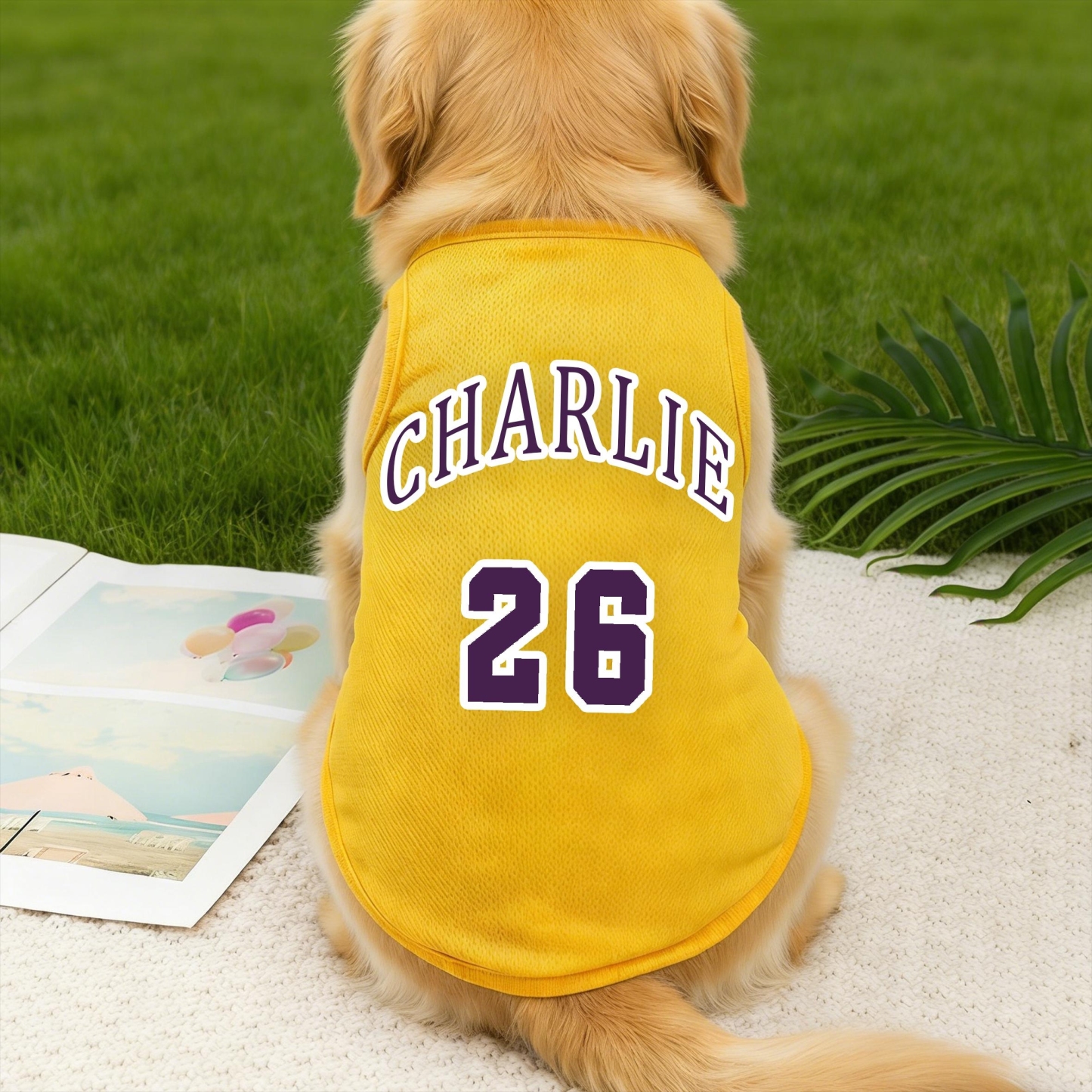 Personalized Breathable Pet Vest with Name & Number | inCloth55
