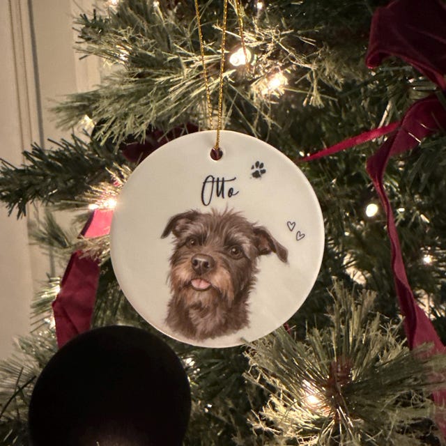 Personalized Watercolor Pet Photo Ornament | inAccs67
