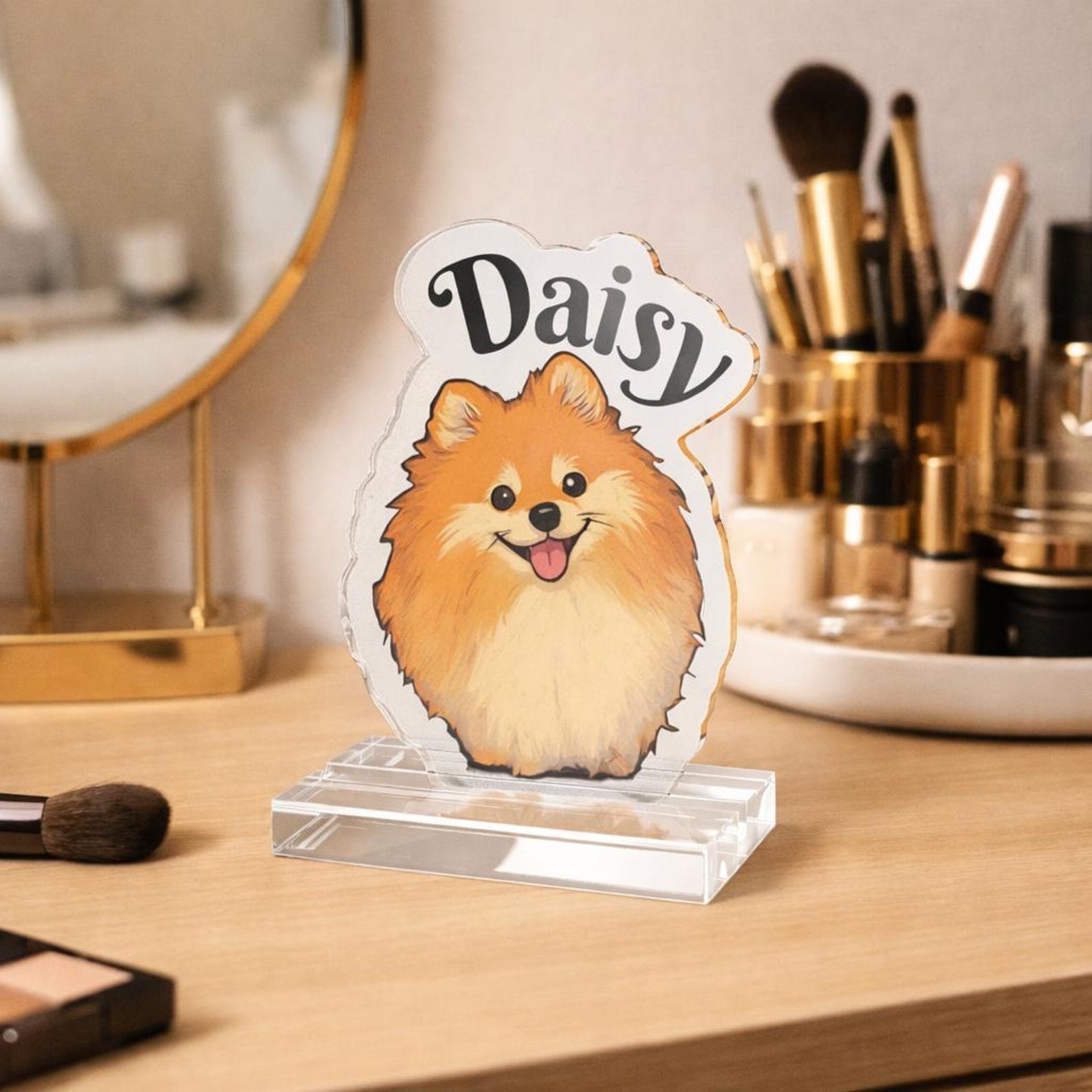 Personalized Acrylic Pet Portrait Statue Keepsake | inAccs39