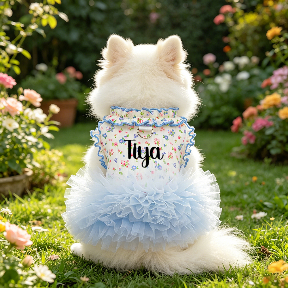 Personalized Name Floral Pet Dress & Shirt | inCloth90