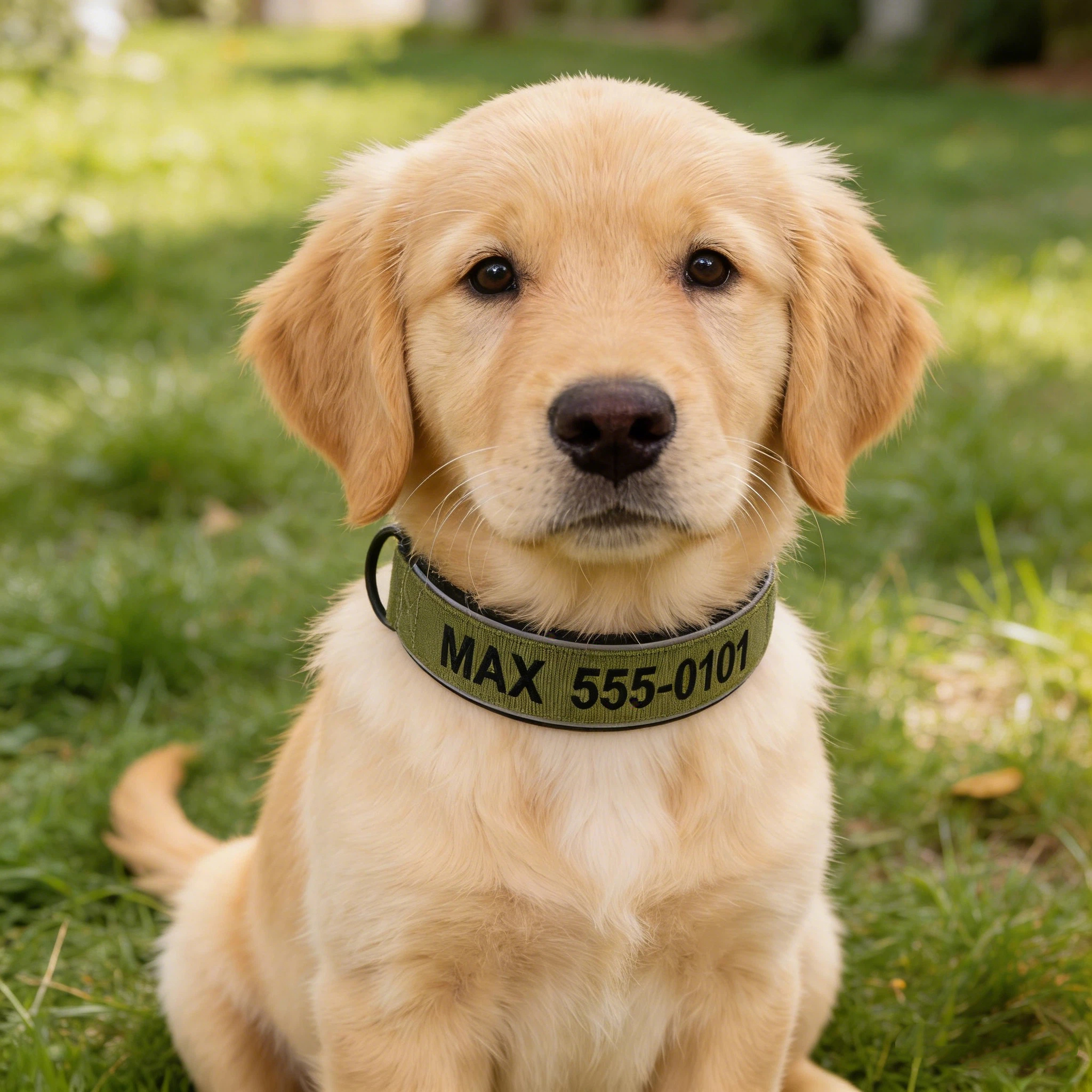 Personalized Embroidered Name Pet Collar with Phone Number | inAccs42