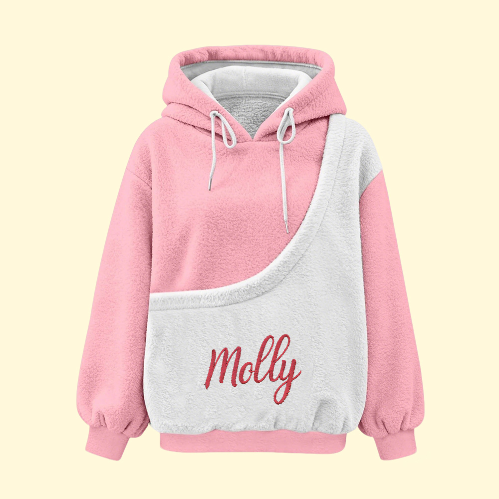 Personalized Embroidered Name Cozy Pet Carrier Fleece Hoodie | KKCloth333