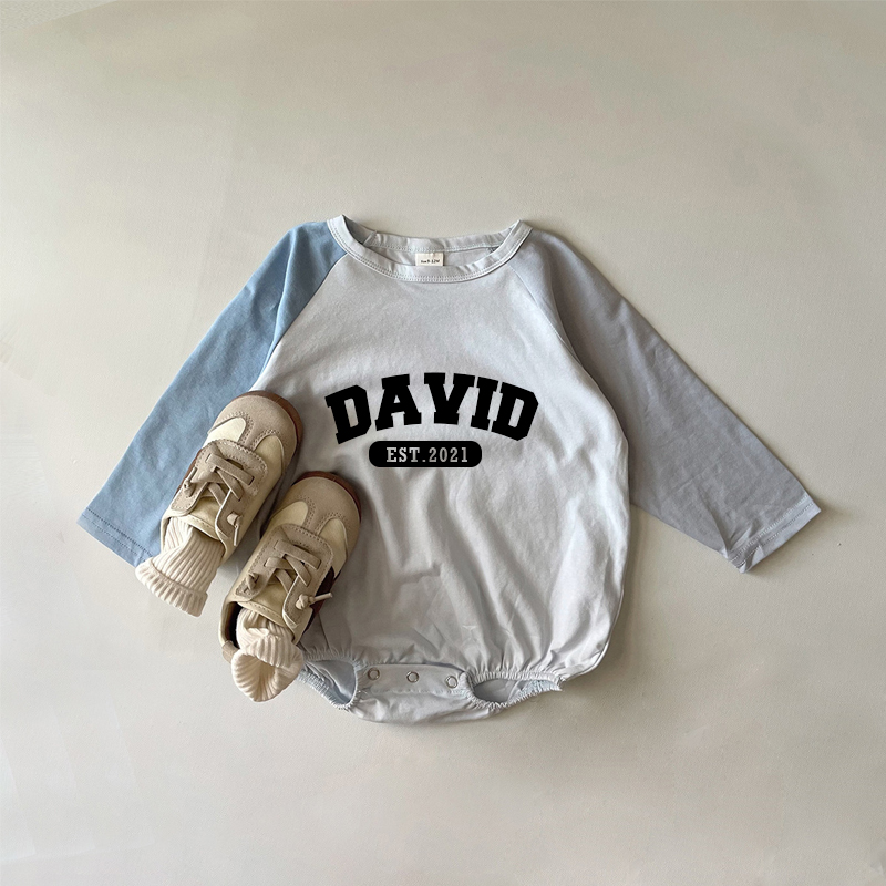 Personalized Kids Cozy Color Sweatshirt Romper | inRomper16