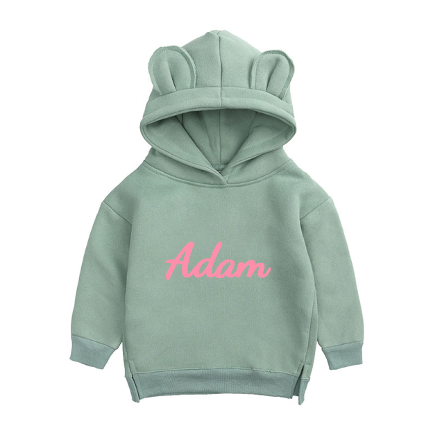 Personalized Kid Cozy Soft Bear Crewneck Sweatshirt | inSweatshirt15