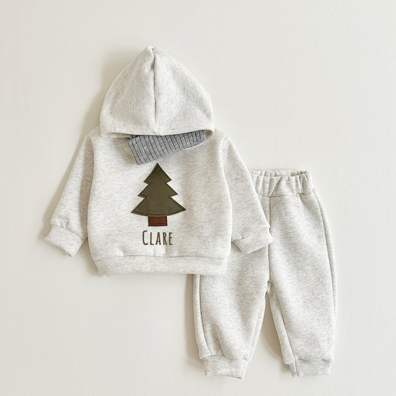 Personalized Kids Cozy Christmas Tree Set | inSet33
