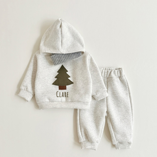 Personalized Kids Cozy Christmas Tree Set | inSet33