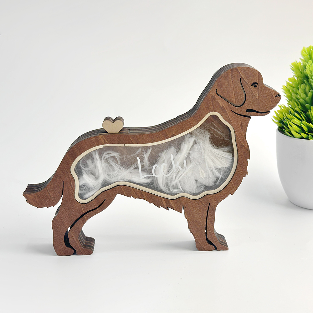 Personalized Pet Hair Memorial Box | BKPet196