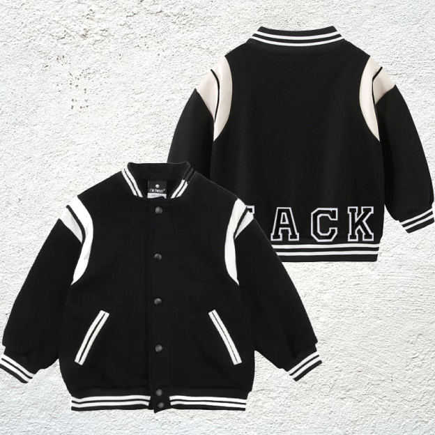 Personalized Hand Patch Kids Warm Basketball Jacket | inJacket14