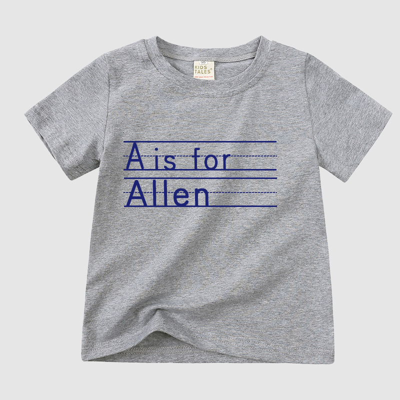 Personalized Kid Cozy Soft Color T-Shirt | inTee04