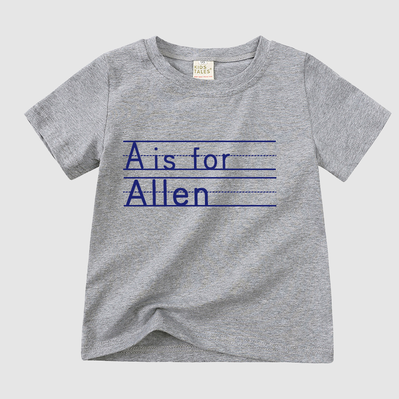 Personalized Kid Cozy Soft Color T-Shirt | inTee04