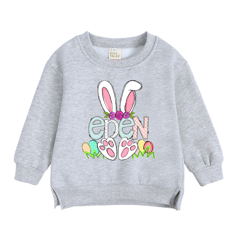 Personalized Kid Cozy Soft Bunny Crewneck Sweatshirt | inSweatshirt56
