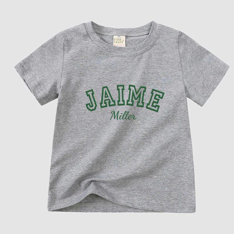 Personalized Kid Puff Vinyl Cozy Soft T-Shirt | inTee08