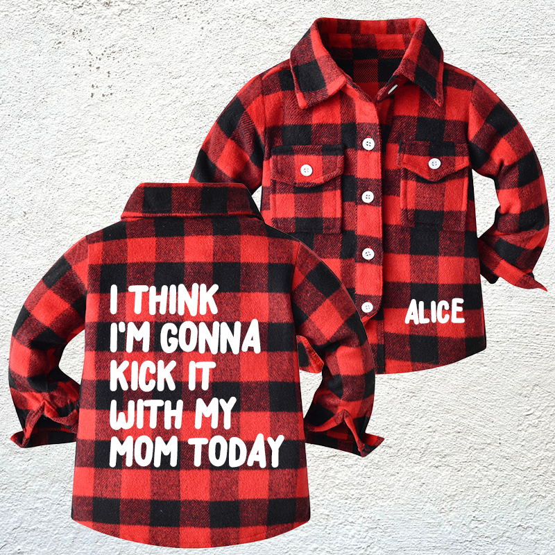 Personalized Name Kids Flannel Jacket | inJacket34