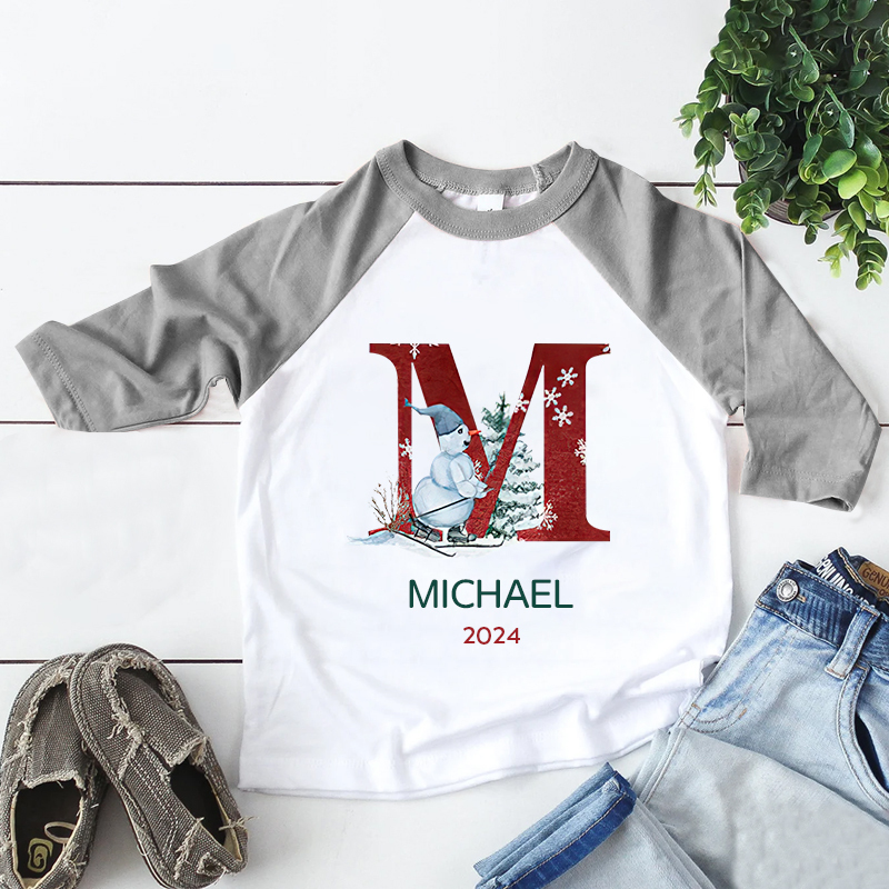 Personalized Kid Initial Cozy Soft Crewneck Sweatshirt | inSweatshirt71