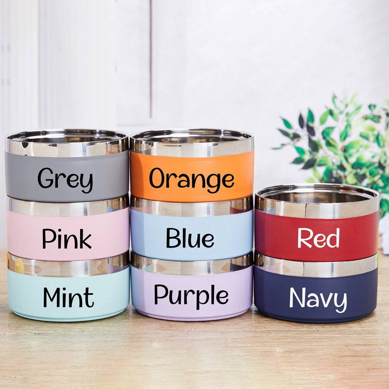 Personalized Stainless Steel Pet Food Bowl  | BKPet48