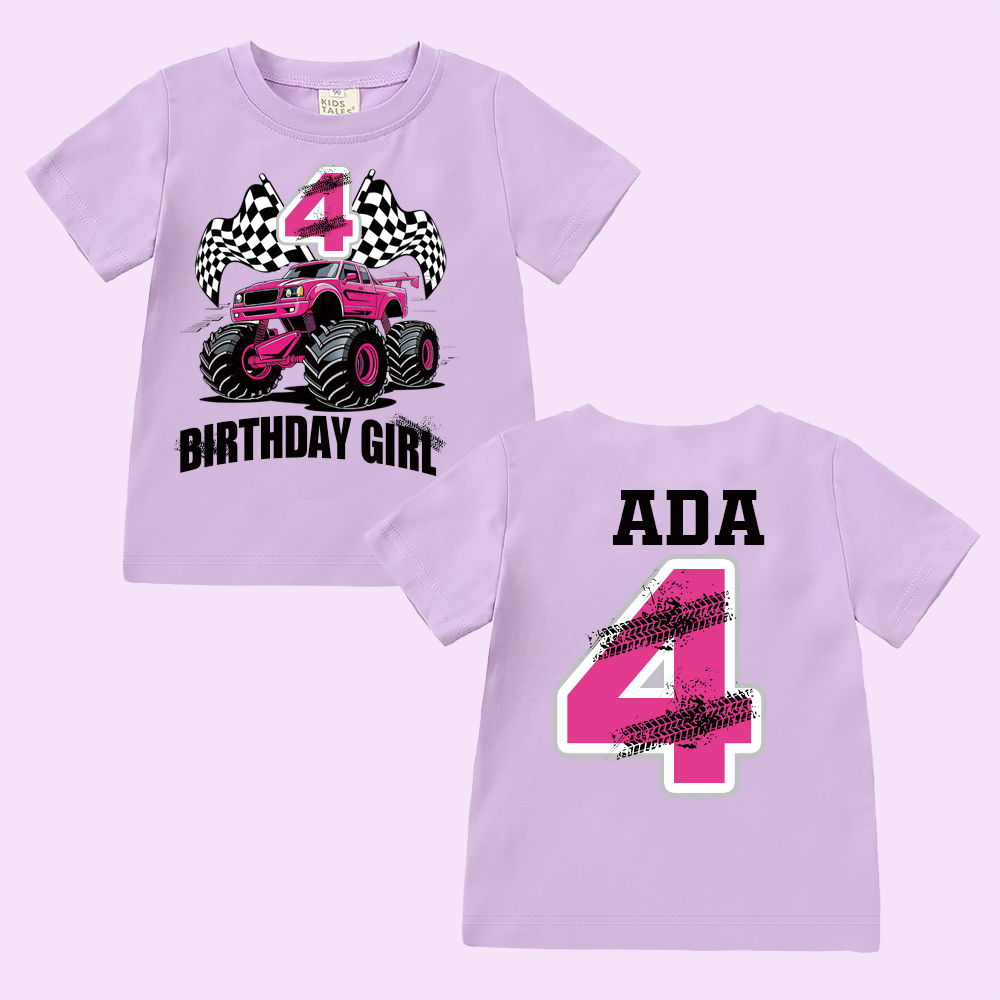 Personalized Monster Truck Name Birthday T-Shirt | inBirth27