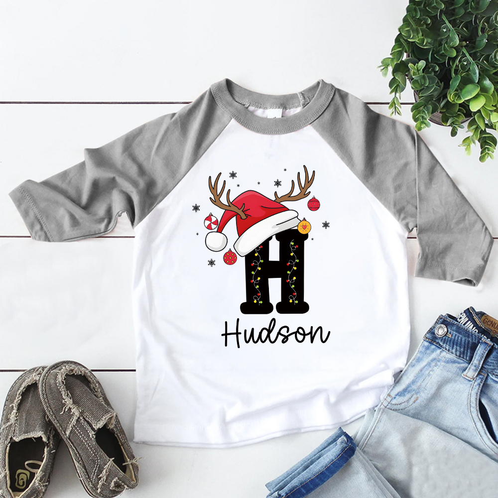 Personalized Kid Cozy Christmas Monogramed Sweatshirt | inSweatshirt84