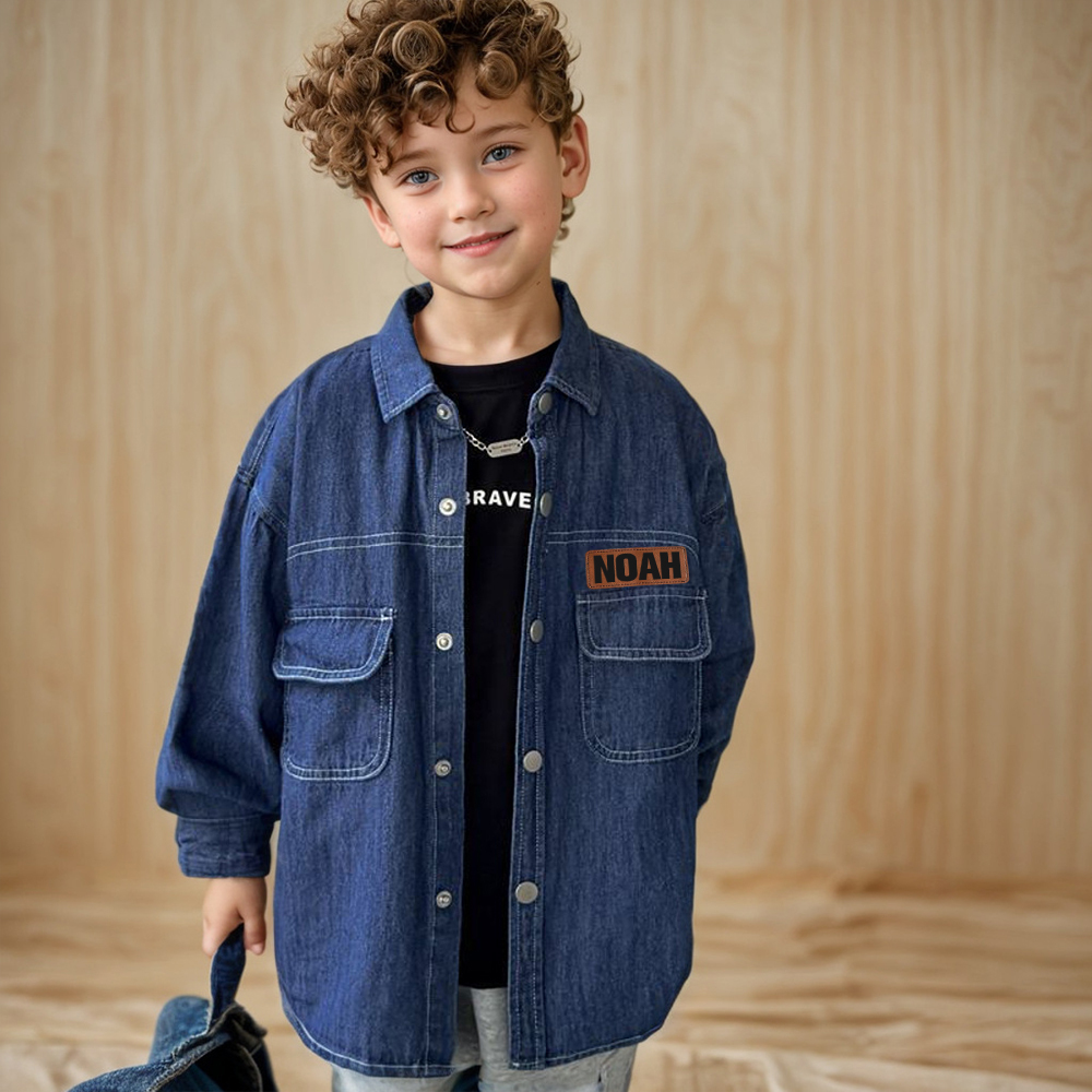 Personalized Leather Patch Classic Casual Jacket | inJacket46
