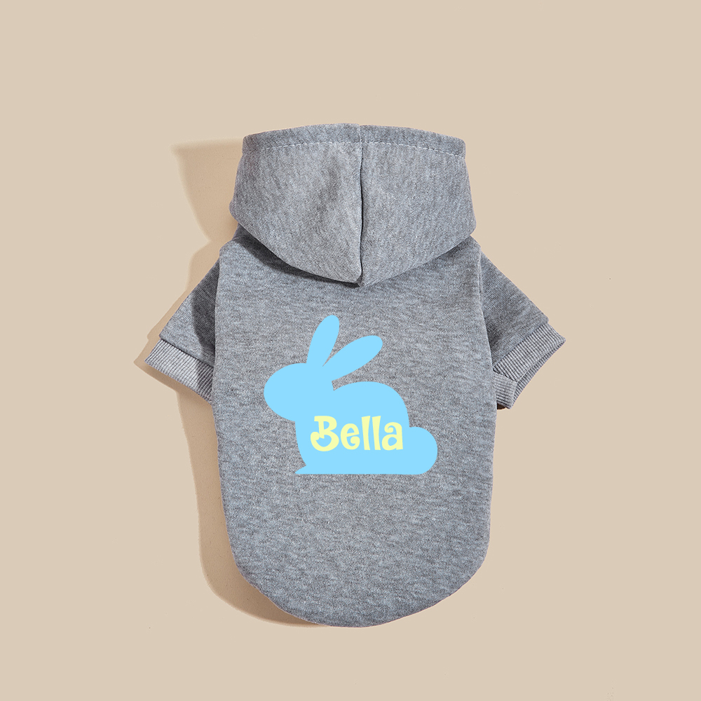 Personalized Name Easter Bunny Pet Hoodie | inCloth03