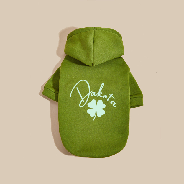Personalized Name St. Patricks Day Pet Hoodie | inCloth04