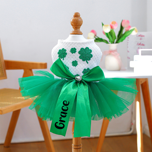 Personalized Pet Lucky St. Patrick's Day Dress | inCloth11
