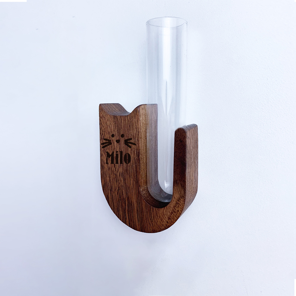 Personalized Wooden Cat Whisker Magnetic Holder | inAccs17