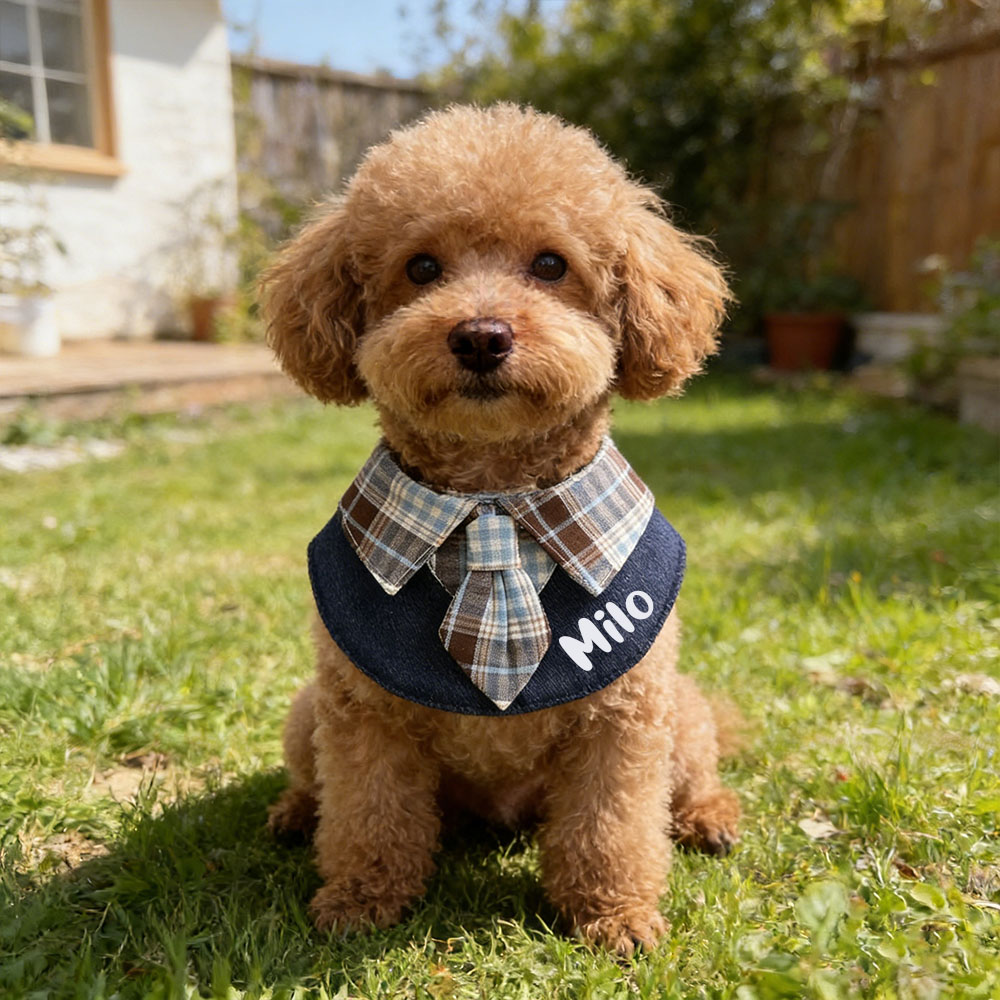 Personalized Plaid Pet Bandana Collar | inAccs26