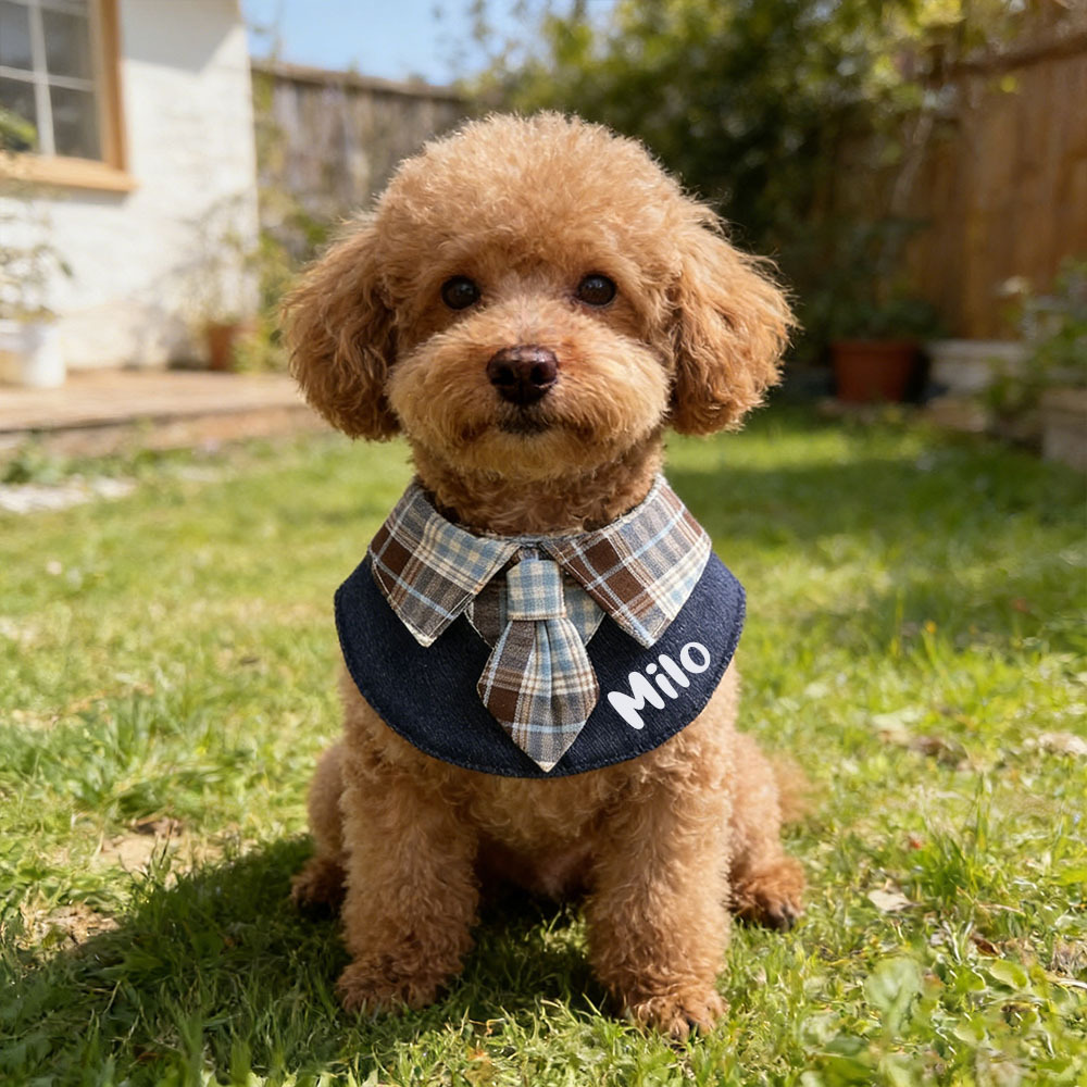 Personalized Plaid Pet Bandana Collar | inAccs26