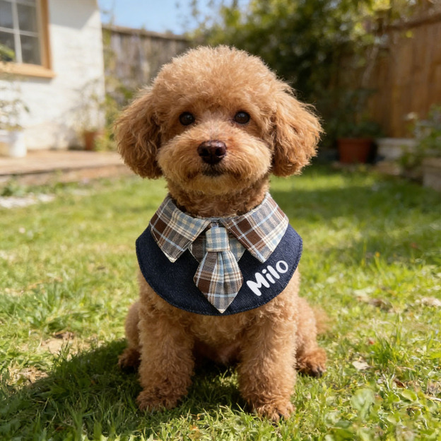 Personalized Plaid Pet Bandana Collar | inAccs26