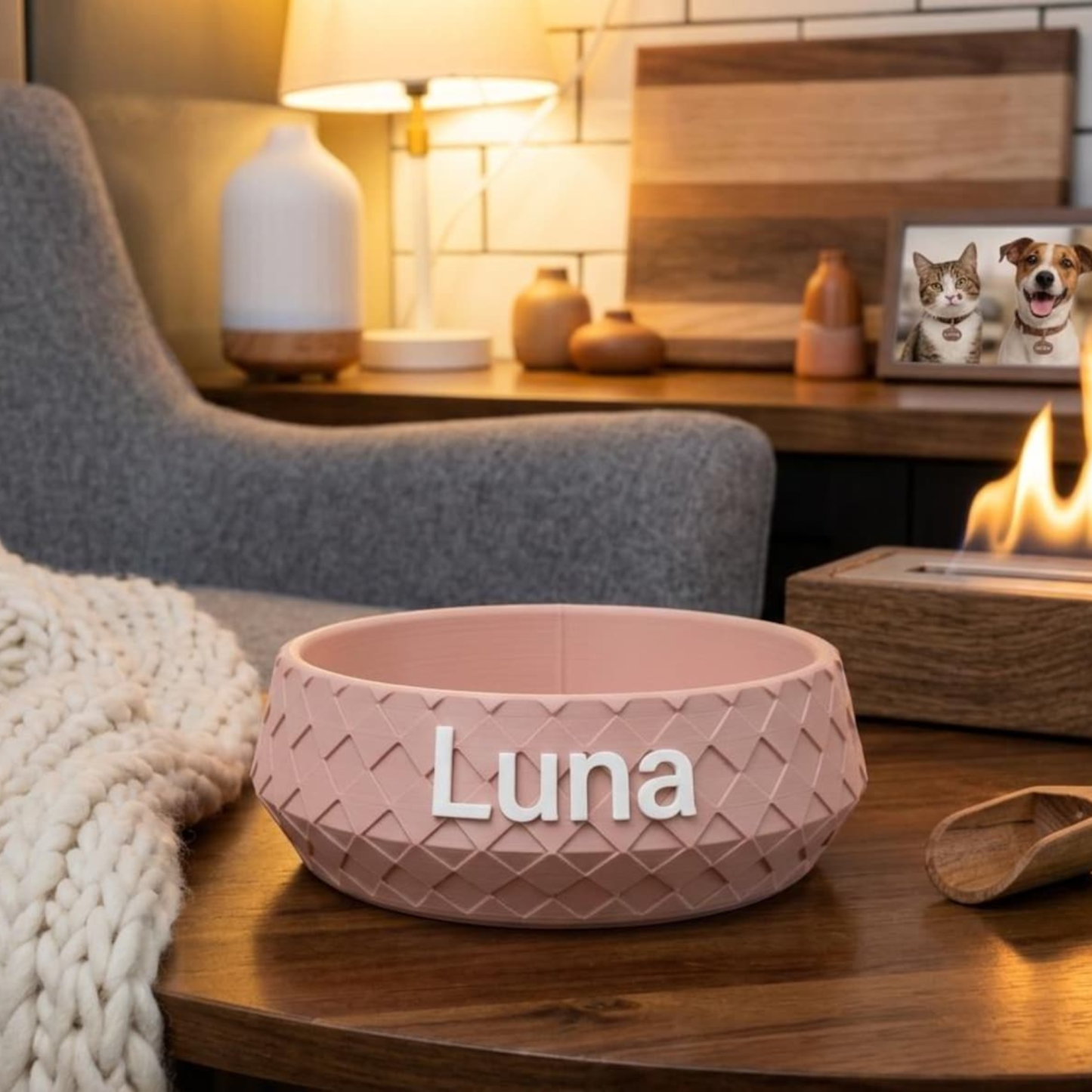 Personalized Name 3D Printed Pet Bowl | inAccs35