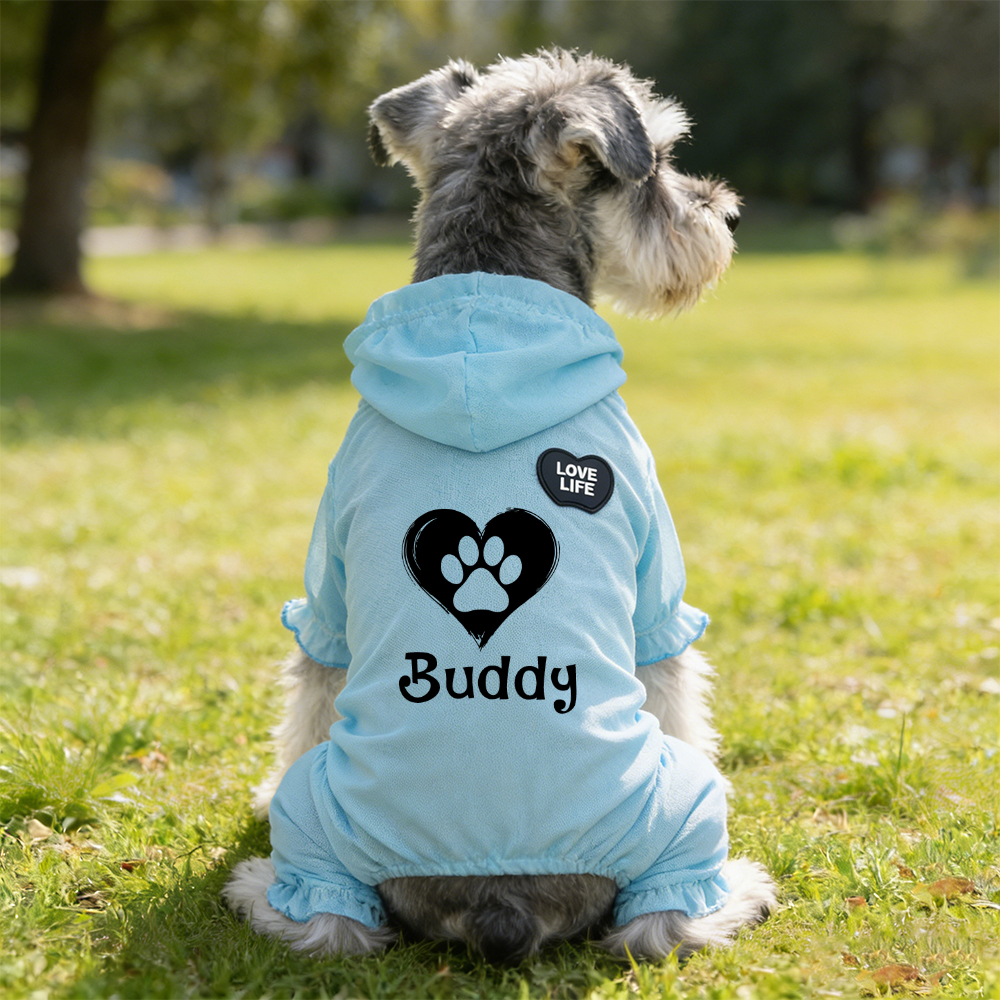 Personalized Name Pet Breathable Sun & Mosquito Guard Onesie | inCloth72