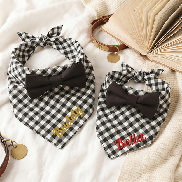 Personalized Embroidered Name Pet Bandana | inAccs41