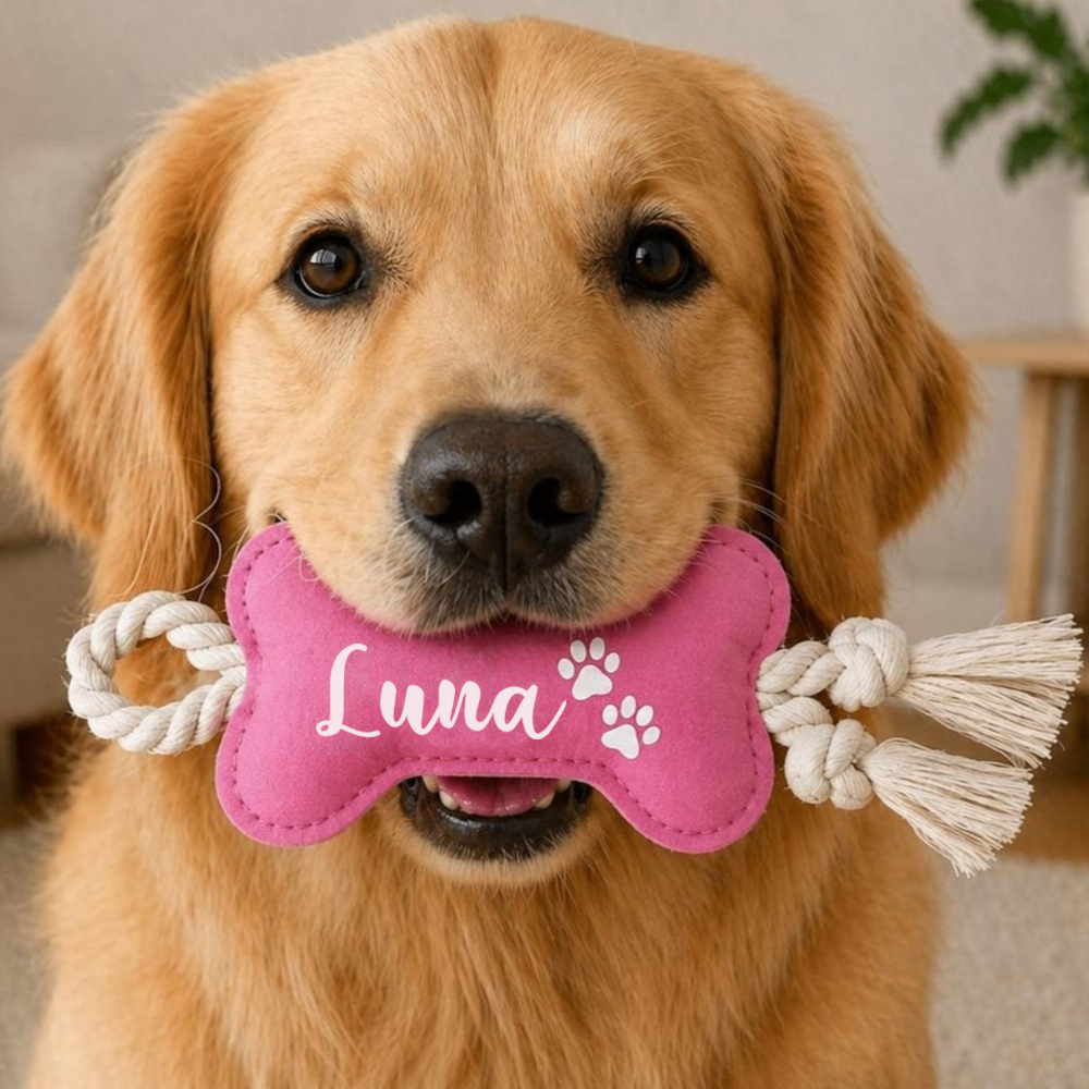 Personalized Pet Bone-Shaped Plush Toy | inToy10