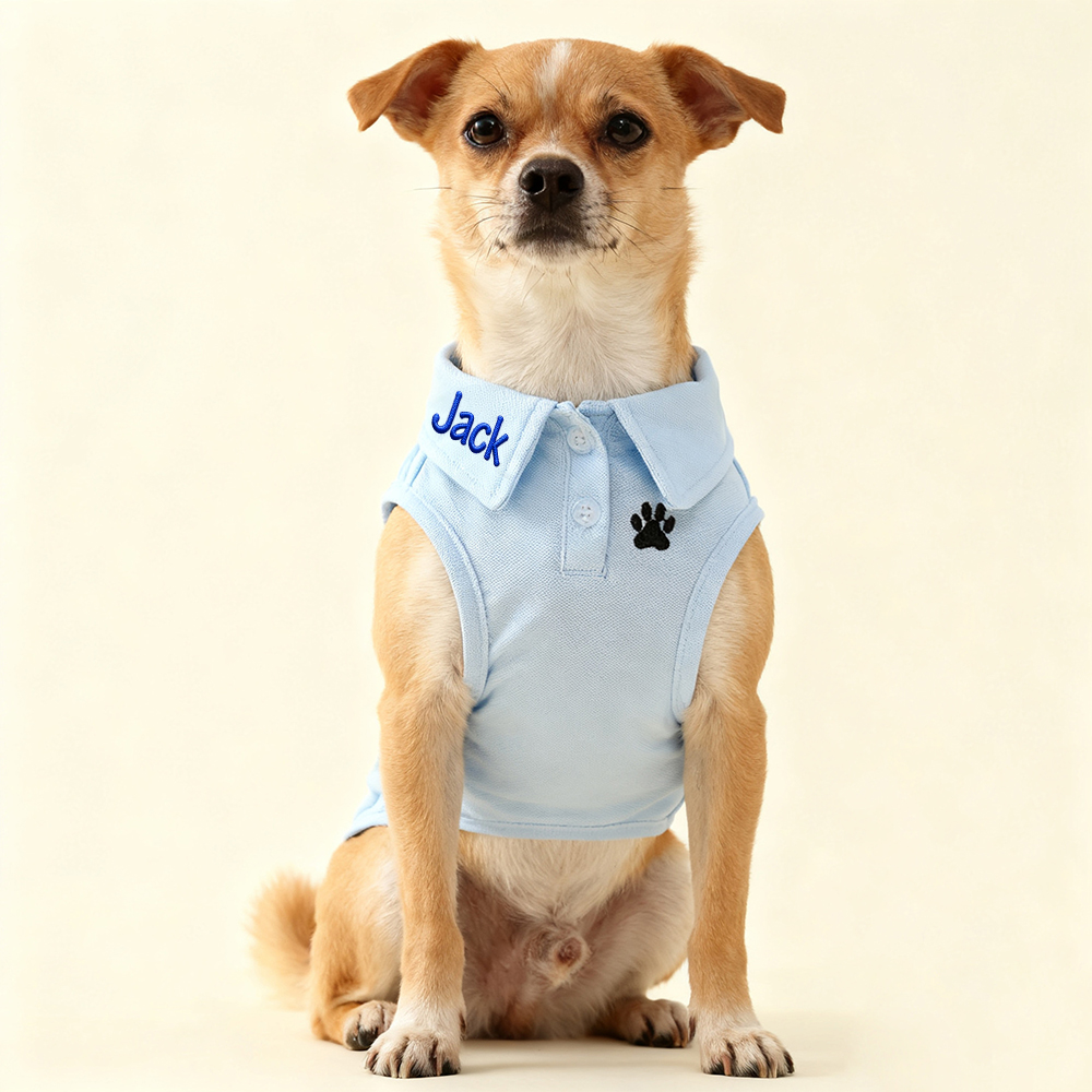 Personalized Embroidered Dog Cat Polo Shirt | inCloth108
