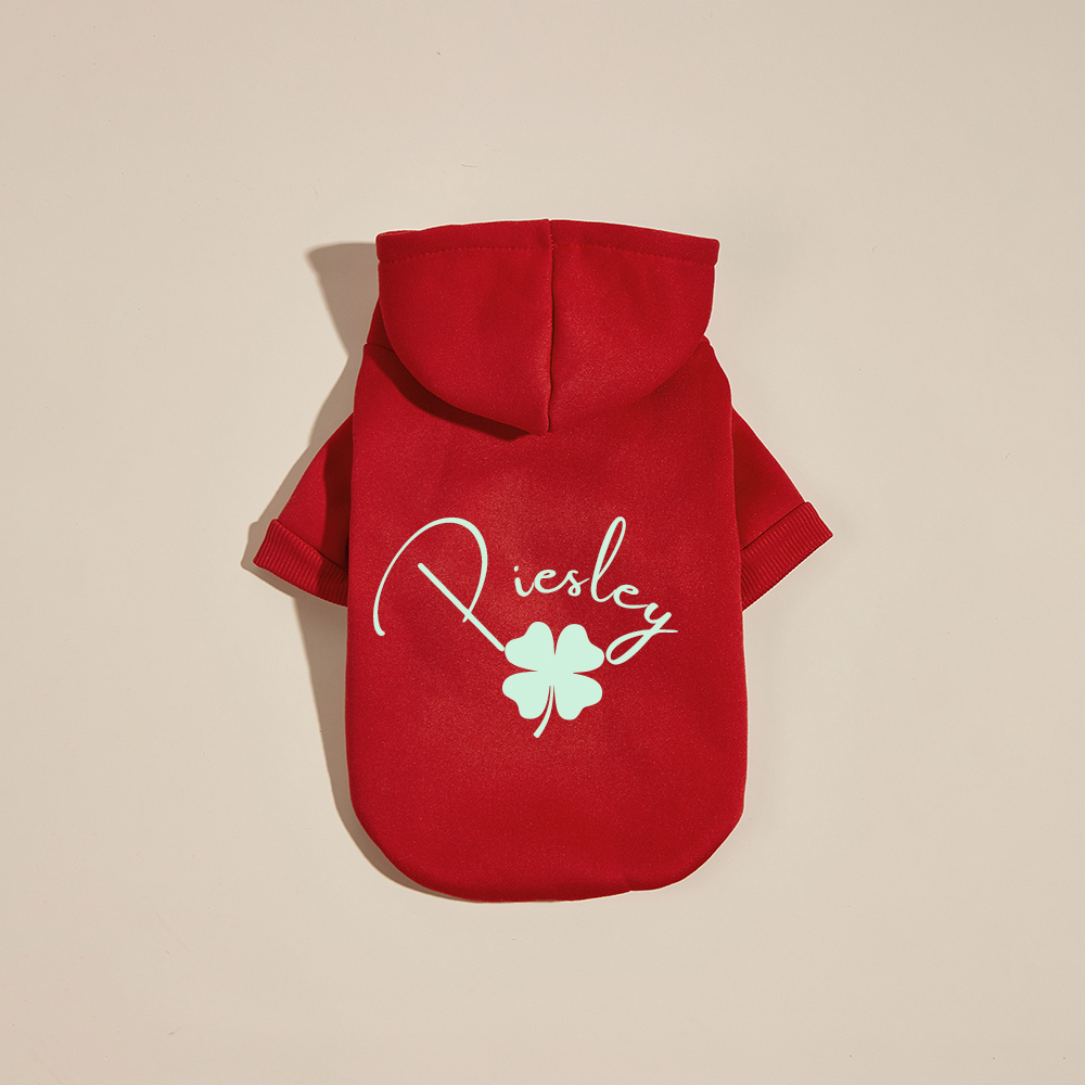 Personalized Name St. Patricks Day Pet Hoodie | inCloth04