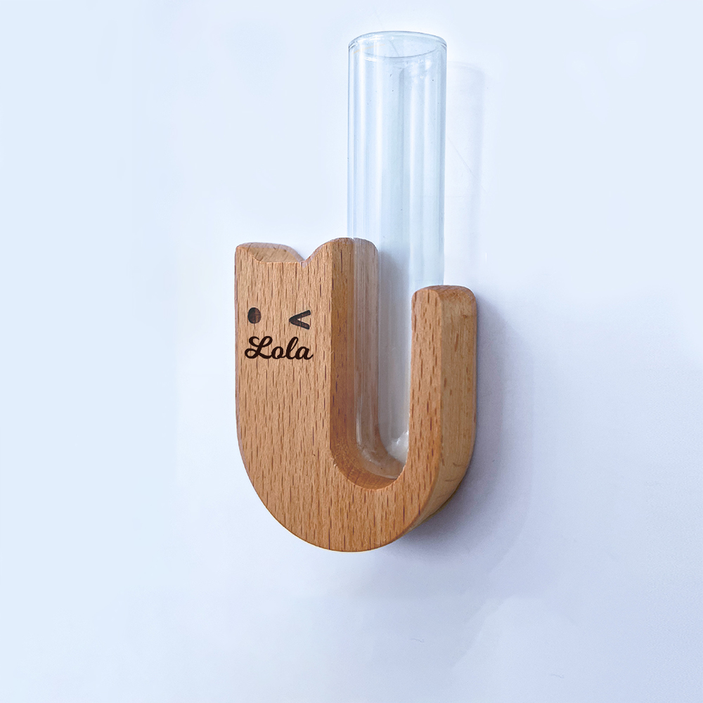 Personalized Wooden Cat Whisker Magnetic Holder | inAccs17