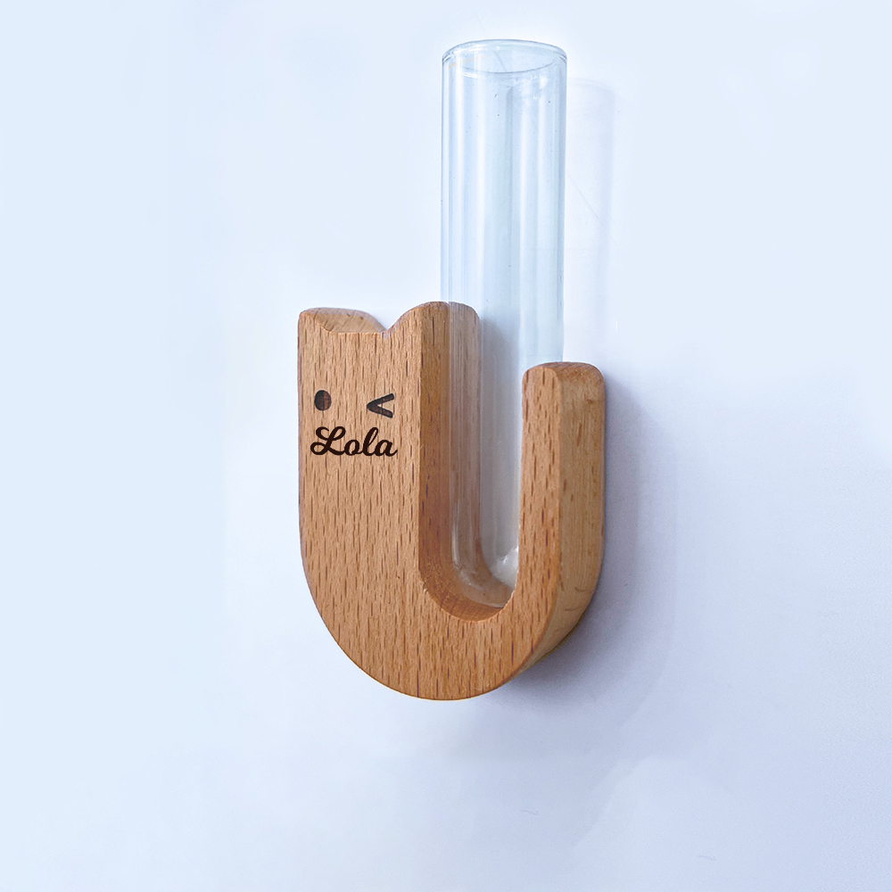 Personalized Wooden Cat Whisker Magnetic Holder | inAccs17