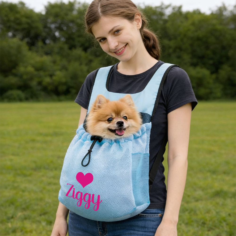 Personalized Name Breathable Mesh Pet Carrier Backpack | inAccs33