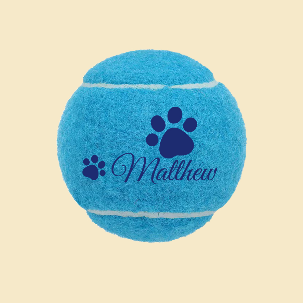 Personalized Name Pet Tennis Ball | inToy09