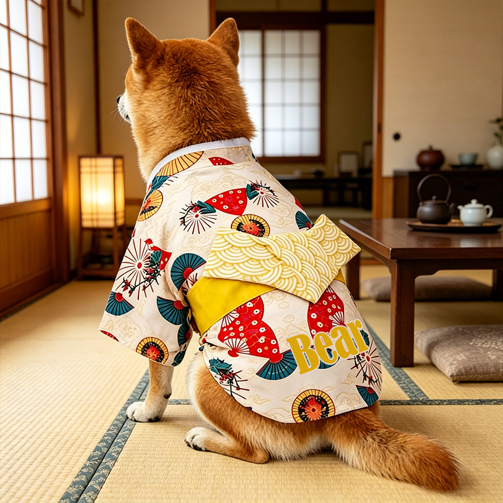 Personalized Pet Japanese Kimono | inCloth104