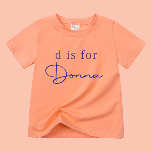 Personalized Kid Cozy Soft Color T-Shirt | inTee01