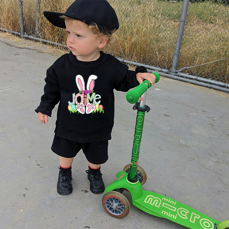 Personalized Kid Cozy Soft Bunny Crewneck Sweatshirt | inSweatshirt56