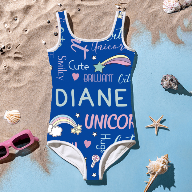 Personalized Unicorn Color Swimsuit for Summer | InSwin08