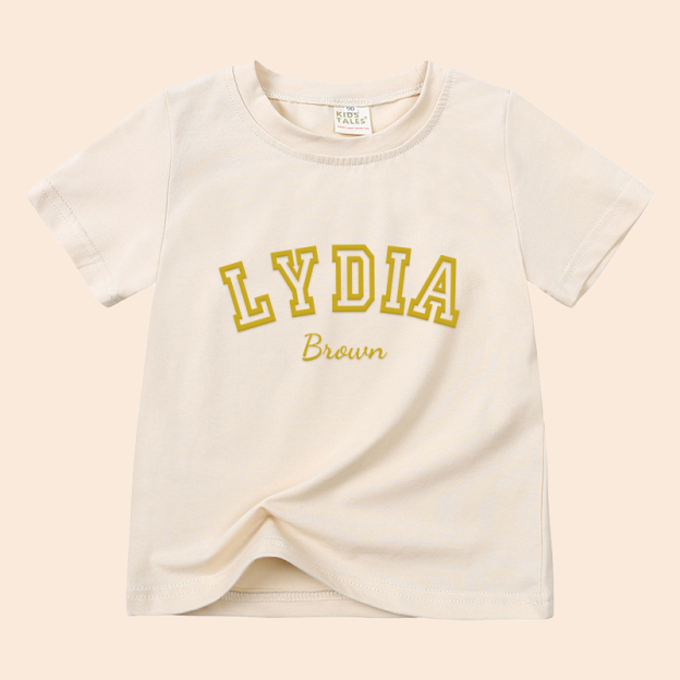 Personalized Kid Puff Vinyl Cozy Soft T-Shirt | inTee08