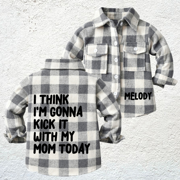 Personalized Name Kids Flannel Jacket | inJacket34